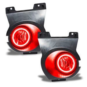 Ford F-150 Fog Light Assembly - ORACLE Lighting - Pre-Assembled LED Halo - Red - `11-`14